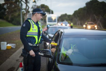 Police breath test