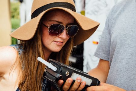 Breath testing close up 