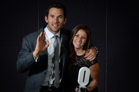 Best Regional News Story winner Tracey Alexander with partner Luke McKenzie