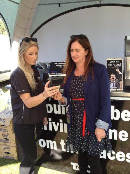 Breath testing at the country racing