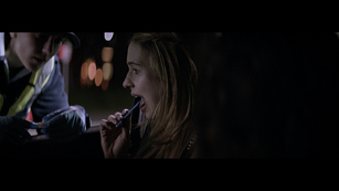 Driver performing a drug test